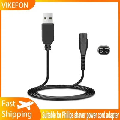 VIKEFON For Philips Norelco OneBlade QP2520 QP2521 QP2523 QP2510 / 11 Shaver 4.3V USB A00390 Charger Power Cord Adaptor