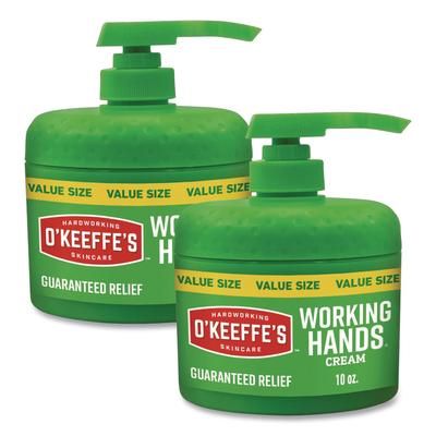O'Keeffe's Working Hands Hand Cream, 10 oz Pump Bottle, 2/Carton (GOR116639)