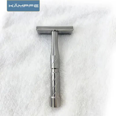 KAMPFE manual CNC - processed Stainless Steel safety razor hair removal tool shaver men gift
