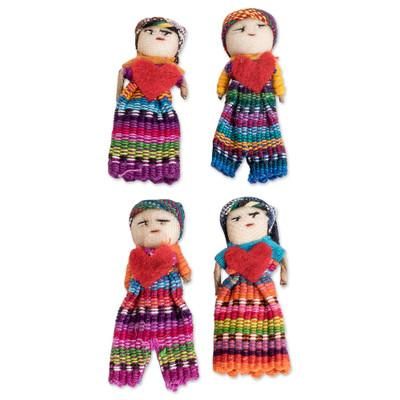 Loving Friends,'Handcrafted Guatemalan Worry Dolls (Set of 4)'