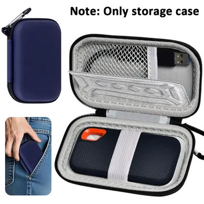 Storage Bag Compatible with SanDisk 1TB 2TB 500GB/for SanDisk PRO Extreme Portable SSD, Hard Drive Storage Holder