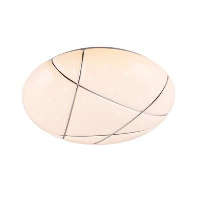 Plafoniera LED, plastica, bianco, 48x48x9,5 cm