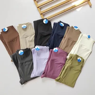 High Waist Yoga Leggings for Women Soft Breathable Sports Tights Fitness Gym Elastic Yoga Pants High Quality Sport Leggings