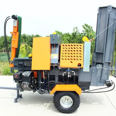 Séparateur de bois hydraulique haute Performance, processeur de bois de chauffage, entraînement à essence, Portable pour la maison et le commerce, grand diamètre de 300mm