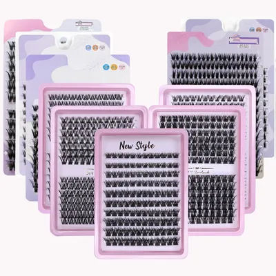 Lash Clusters Individual Lashes Natural Look D Curl Fluffy Cluster Lashes DIY Eyelash Extension