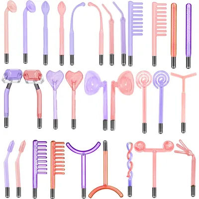 16 Types High Frequency Replacement Electrodes Glass Tube Facial Electrotherapy Wand Acne Spot Remover Beauty Device