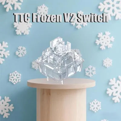 TTC Frozen V2 Switch 3Pin Silent Linear RGB Factory Lubrication Games Mute Mechanical Keyboard Switches for AULA F75 AJAZZ AK820