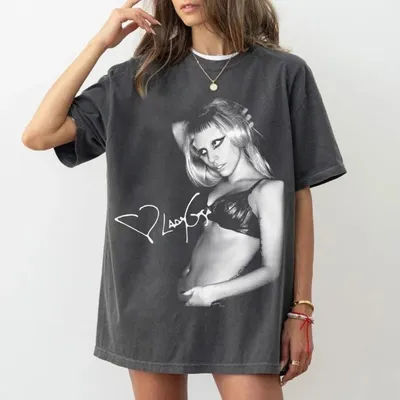 American Vintage Lady Gaga The Mayhem Ball Tour 2025 Vintage Concert T-Shirt Music Fan Merch Men and Women T-Shirt Streetwear