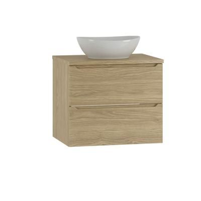 Mobile bagno con lavabo effetto legno marrone 60cm