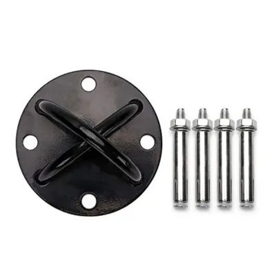 Roof Aerial Yoga Sandbag Swing Chair Bed Fixing Plate Home Indoor Hook Fan Hanging Ring Hook Suspension Strap, Ceiling Anchor X Fixing Ring, Weight Strength Training System, Yoga Swing and Boxing