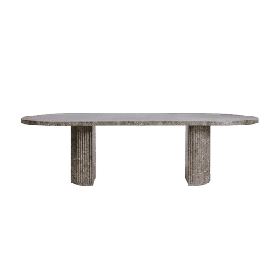 Bloom Dining Table Brown Marble