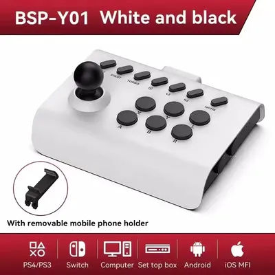 Arcade Gamepad Bluetooth Controller For Switch PS4 PS3 Mobile Android IOS iPhone PC TV Joystick Wireless Gaming Control Game Pad