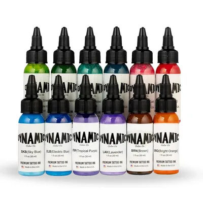 12PCS 30ML/Bottle Tattoo Ink Set Professional Tattoo Pigment Permanent Skin Body Art Tattoo Ink Natural Plant Extract Pigment