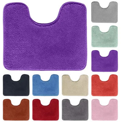 U-Shaped Toilet Mat Bathroom Mat Bathroom Carpet Bathroom Carpet Memory Foam Bath Mat Anti-Skid Super Absorbent