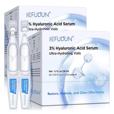 P-Beauty Siero antirughe all'acido ialuronico per la cura del viso 2x3