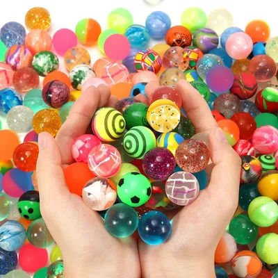10/20/30pcs Mini Bouncy Ball Children Indoor Outdoor Elastic Jump Balls Toys Float Ball Egg Twisting Machine Toy for Kids TMZ