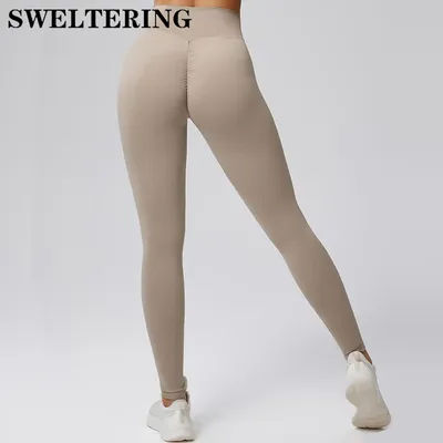 Yoga Leggings Women High Waist Workout Gym Pants Scrunch Butt Fitness Leggings Breathable Sports Leggings Running Cycling Pants