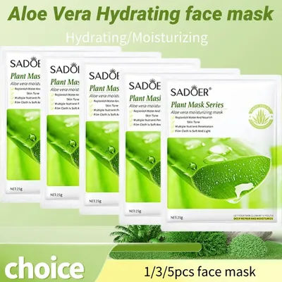 Aloe Vera Moisturizing face mask Brightening Hydrating Natural plant ingredients Soothing face Care beauty skincare