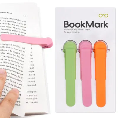 Automatic Bookmark, Silicone Reading Bookmark, Colorful Bookmark, Ideal Gift For Book Lovers, Essential Reading Accessory, For A