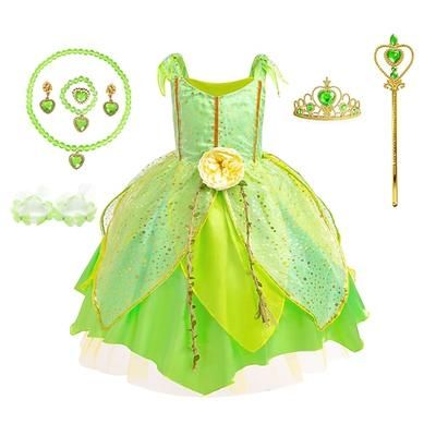 Settimana del libro 2026 Peter Pan Fiaba Principessa Elfo Campanellino Vestito Bambina Vestito Tulle Personaggi dei libri di fiabe Film Cosplay per bambine Carnevale per bambini Spettacolo mondiale Vestito educativo