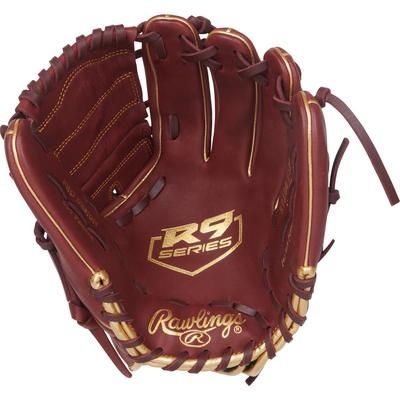 Rawlings R9 Series 12" 2-Piece Solid Web Baseball Glove - Right Hand Throw Sherry