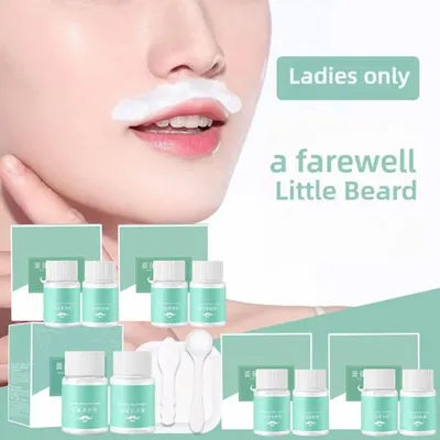 1/3/5Pcs Female Facial Beard Bleaching Agents Moisturizing Fading Beard Eyebrow Cream Soothing Softening Cream Facial Bleach2025