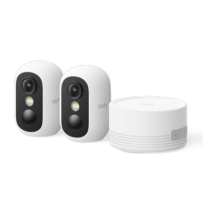 eufyCam C35 2-Cam Kit with HBmini (White)