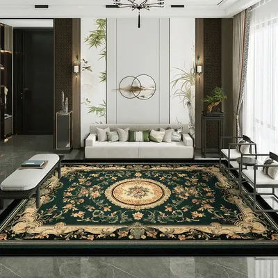 Tapis de Style européen Vintage pour salon, grande taille, imprimé en 3D, pour centre de salle à manger, couverture de sol moelleuse et antidérapante