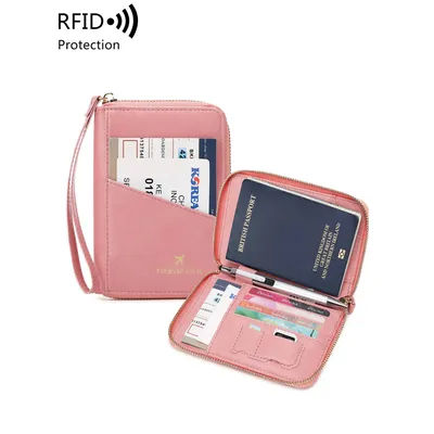 Nouveau sac de passeport rétro pour hommes et femmes RFID couverture de passeport à la mode multifonctionnelPUleather clip de passeport accessoires de voyage