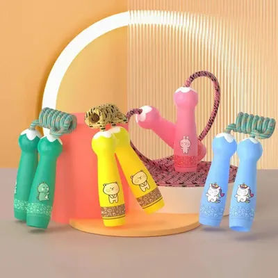 Children's DIY skipping rope adjustable, primary school and kindergarten skipping rope training, outdoor sports exercise supplie
