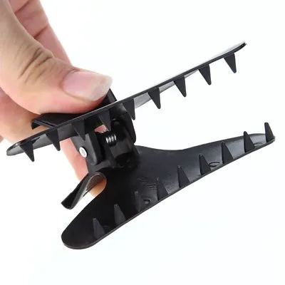 3/5 Pieces of Professional Salon Black Butterfly Hair Clip Split Plastic Hair Clip Styling Tool