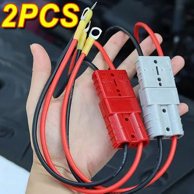 50A for Anderson Plug Battery Quick Connect Disconnect Connector Towing Winch Quick Connect Wire Harness Plug Storage Forklifts