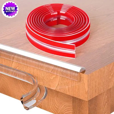 3Meters Table Edge Guard Furniture Corner Protector Strip Self Adhesive Transparent Kids Collision Proof Soft Bumper Baby Safety