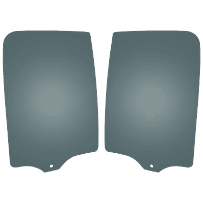 JC Whitney Door Glass, Rear, Driver & Passenger Side, 1-year unlimited-mileage warranty SET-JRF48130033