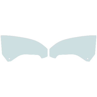 JC Whitney Door Glass, Front, Driver & Passenger Side, 1-year unlimited-mileage warranty SET-JRC48010055