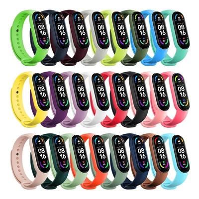 Silicone Sport Watch Band lavender Purple mi Band 5 And 6