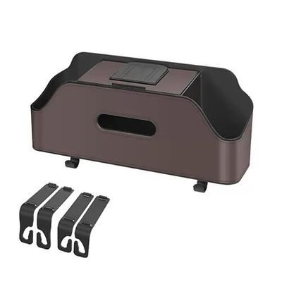 Organizer 3 in 1 per sedile posteriore auto con scatola per fazzoletti Borsa portaoggetti multifunzionale per il sedile del veicolo, mantieni la tua auto pulita e in ordine