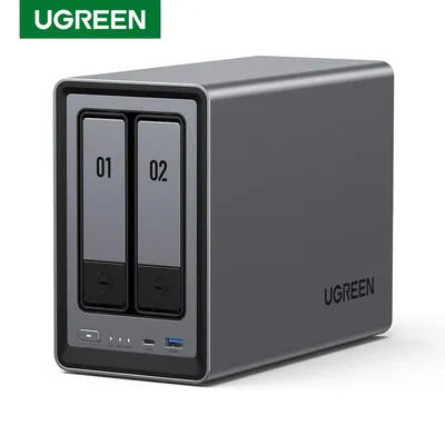 TLF UGREEN NASync DXP2800 2 Bay Desktop NAS N100 Quad core CPU NetworkING Attached Storage (Diskless) 4K 8GB DDR5 RAM