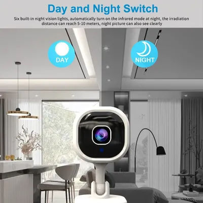 1080p HD Wifi Camera Indoor Mini Home Surveillance Camera Night Vision Two Ways Audio Human Detection Security Camera