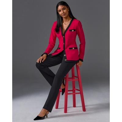 Boston Proper - Red/Black - Beyond Travel Colorblock Set - Small