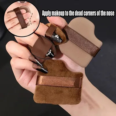 6-piece set of wet and dry powder puff, dual-purpose beauty tools, mini thumb powder puff, does not eat foundation concealer