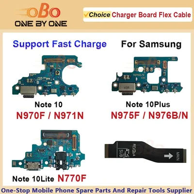 Dock USB chargeur carte connecteur Port de chargement câble flexible pour Samsung Note 10 Plus Lite N970F N971N N975F N976B N770F (1 pièce)