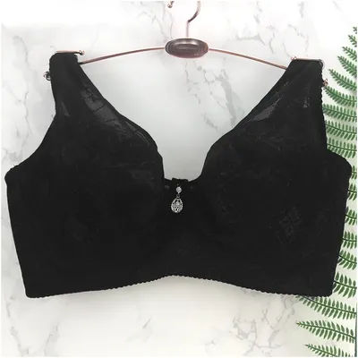 Soutien-gorge Sexy à armatures pour femmes, bonnet en dentelle, couverture complète, soutien-gorge Push Up, Lingerie en coton, grande taille 38-54 52