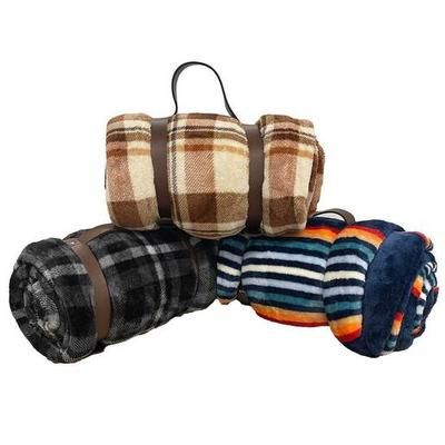 Outfitters Eighty Six Holiday Blanket - 90in x 90in - Assorted - Assorted - Esme Plaid, Charcoal Plaid, Waylen Stripe Queen