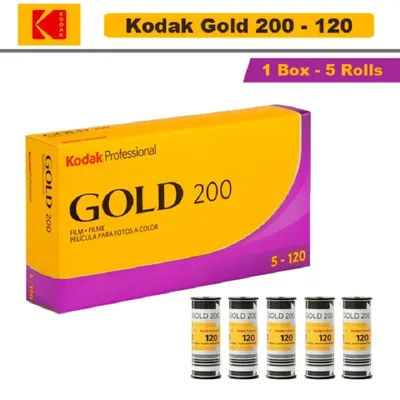 Classic Kodak Gold 200 120 Professional IOS 200 Portrait Landscape Filme 120mm Color Negative Film (Expiration Date12.2025)