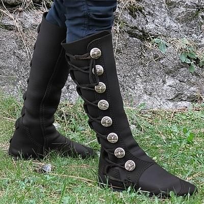 Medievale Rinascimento Scarpe Vichingo Crociato Costume Per donna Costumi da pirata Stile Steampunk Halloween Carnevale Mascherata Festa / Sera LARP Fiera Rinascimentale Adulti Scarpe