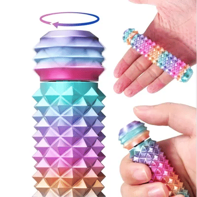 Pain Stim Fidget for Stress Relief 3D Printed Rotating Spiky Grippie Fidget Sensory Toys for Stress Desk Office