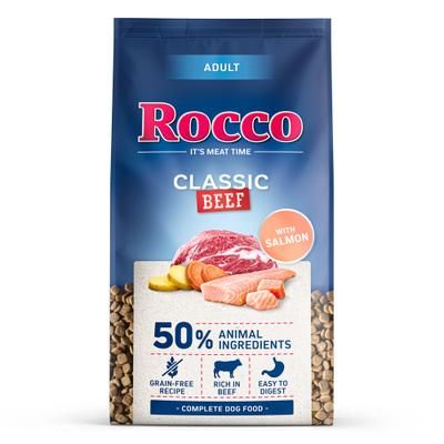 10kg Beef with Salmon Classic Adult Rocco Dry Dog Food