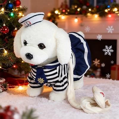 Robot cane telecomandato, cucciolo di peluche elettronico, giocattolo interattivo, cammina, canta, peluche, regalo per bambina e bambino dai 3 ai 6 anni