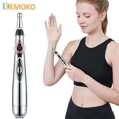 Electric Laser Pen Acupuncture Point Massage Therapy Pain Relief Electronic Meridian Energy Pen Body Head Back Neck Leg Massager
